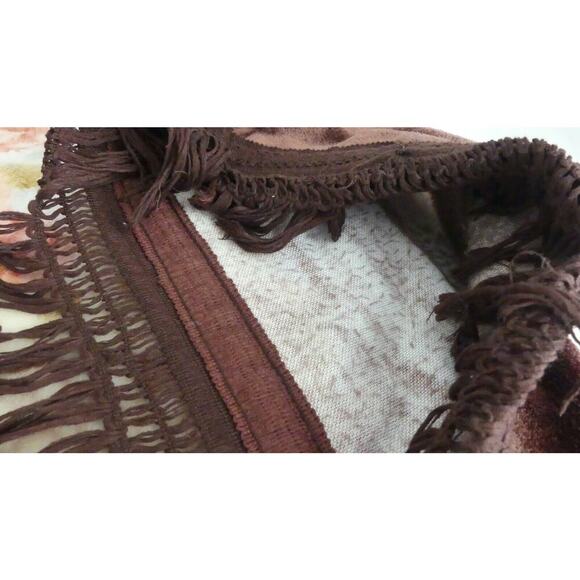 Vintage Plush Roses Pillow Sham Crochet Fringe Edge Heavy Pink Floral Queen - Picture 9 of 9